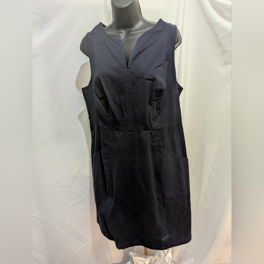 NWT Boden Sleeveless Sheath Dress Size 12 Navy